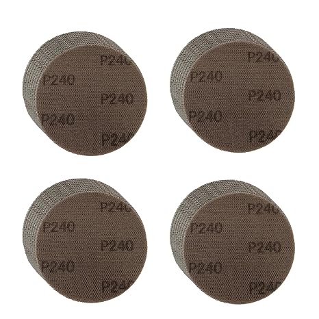 30PCS 5 Inch Mesh Sanding Discs Hook and Loop, Dust Free Mesh Sanding Pads, Abrasive Net Sander Disc Anti-Blocking Mesh Sandpaper for Car, Wood Furniture Floor (Grit 240)