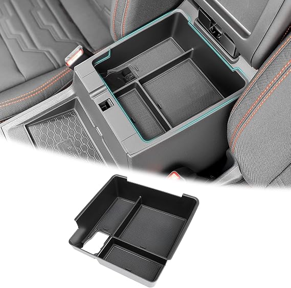 Center Console Organizer Tray Compatible with 2022-2026 Nissan Frontier S/SV/Pro-X/Pro-4X/SL Accessories, Armrest Storage Box for Nissan Frontier 2022 2023 2024 2025 2026