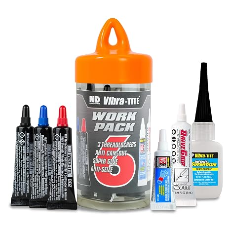 [Discontinued] Vibra-TITE 27007 Work Pack Contains Thread lockers, Adhesives and Lubricants (Pack of 6)