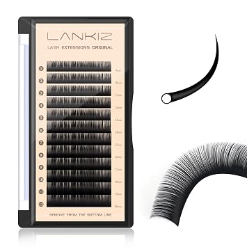 Classic Volume Lash Extension, 0.15 C Curl 9-20mm Mixed Eyelash Extension Lash Trays, Super Matt Black Individual Lash Extensions for Professional Salon Use