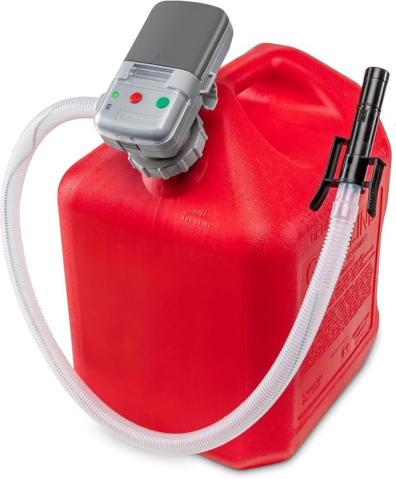 Deway Fuel Transfer Pump WAYPUMP09,AA Battery, Auto Stop, 2.4 GPM, 35" Hose