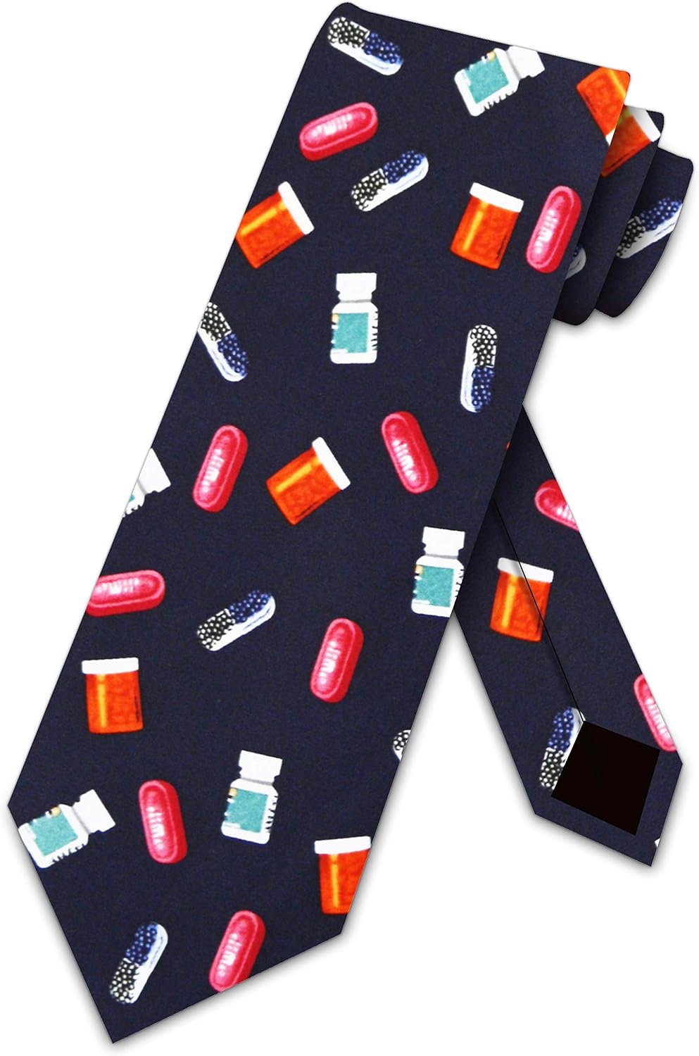 Pills Ties Medicine Neckties Pharmacist tie Mens Neck Tie