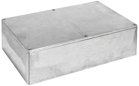 Bud Industries CN-5711 Die Cast Aluminum Enclosure 8.75" L x 5.74" W x 2.25" H, Natural