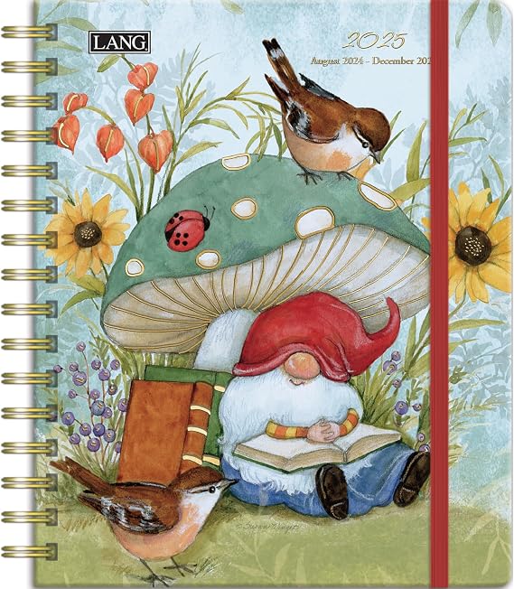 LANG Gnome Sweet Gnome 2025 Deluxe Planner (25991038117)
