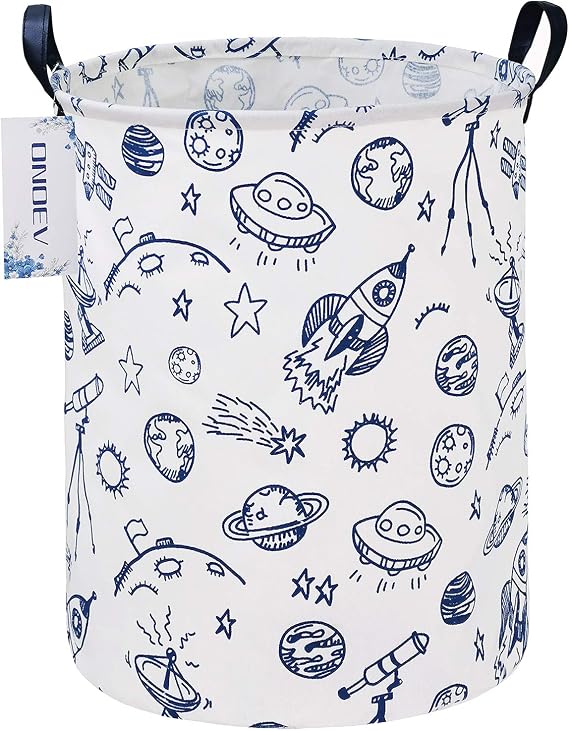Round collapsible Large Space Rocket Laundry Hamper for Adults Kids