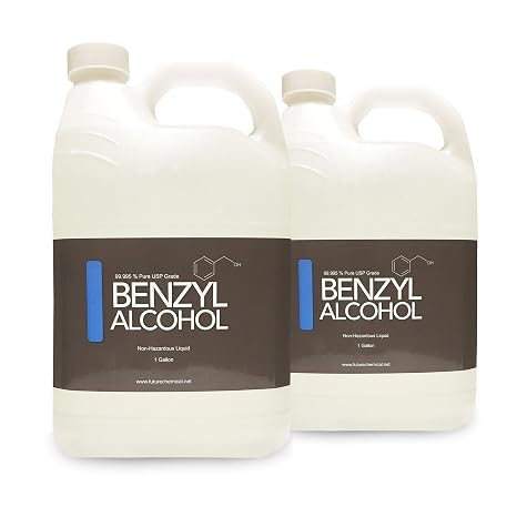 Benzyl Alcohol 2 gallons USP Grade in Sterile Plastic Bottle (BPA Free)