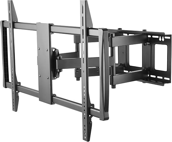 HumanCentric Heavy Duty Full Motion TV Wall Mount for 60-100" TVs, 176lb Capacity, 15 Tilt, 45 Swivel, 24" Extension, Max VESA 900x600mm, Flat or Curved, for Wood or Concrete, Hardware Included
