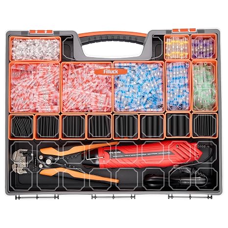 2075 pcs Heat Shrink Wire Connector Kit with Heat Gun and Wire Stripper