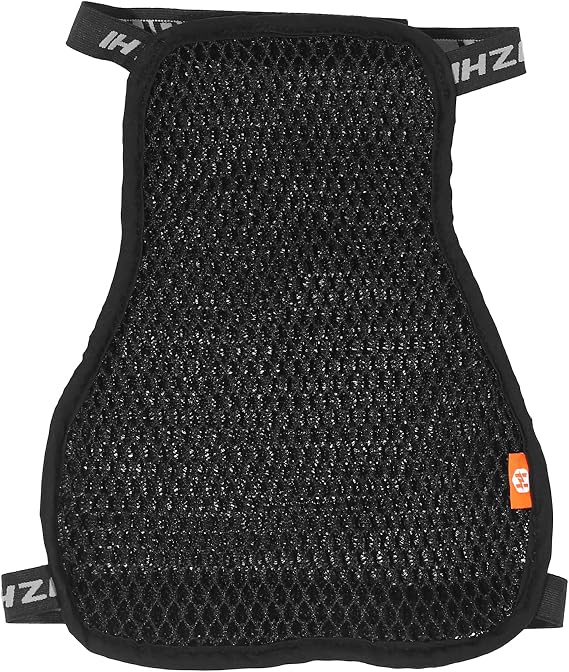 Motoforti 36x27cm Size S Motorcycle Seat Cover Breathable Single Layer Motorbike Scooter Seat Cushion Pad 3D Mesh Protector Black