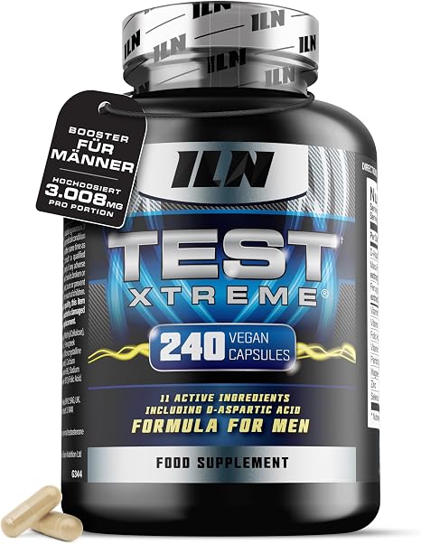 Test Xtreme Booster for Men - High Dose Formula - 240 Vegan Capsules
