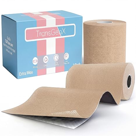 TransGenX FTM Chest Binding Tape - 2 Pack