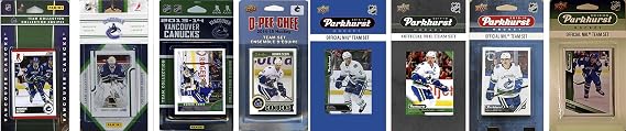 C&I Collectables NHL Vancouver Canucks Trading Cards, White, 160 Pieces