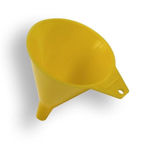 Funnel King 32833 8 Oz Polyethylene Economy Funnel-Yellow, Multi