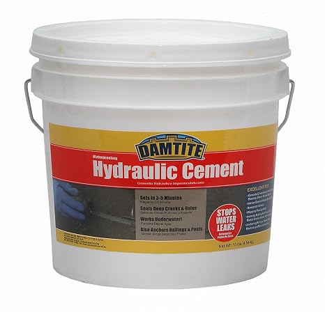 07121 Gray Waterproofing Hydraulic Cement, 10 lb. Pail