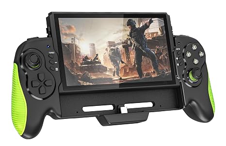 Hawksbill Nintendo Switch & OLED Compatible Handheld Controller, Plug and Play, Charging, Turbo and Auto Function