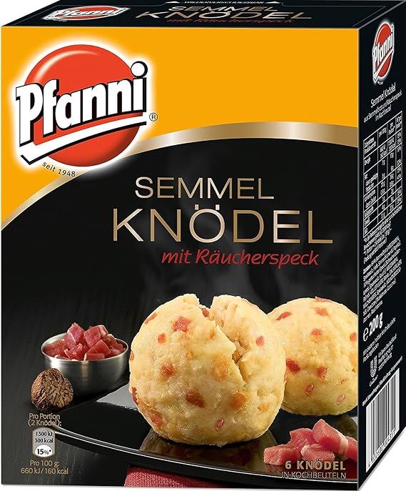 Pfanni Semmel Knödel mit Räucherspeck (6 Knödel) 200 g