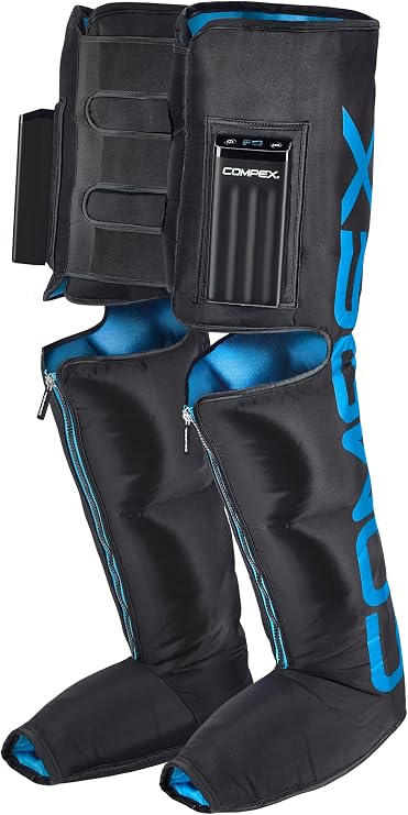 Compex Ayre Pro Wireless Compression Boots, Portable Pressotherapy for Muscle Recovery, Improving Blood Circulation and Relieving Heavy Legs, S/M