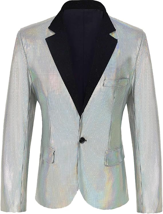 Men's 70s Disco Jacket Sequin Blazer Shiny Party Prom Tuxedo | Full sequin coverage, reflective clothing, multiple color options