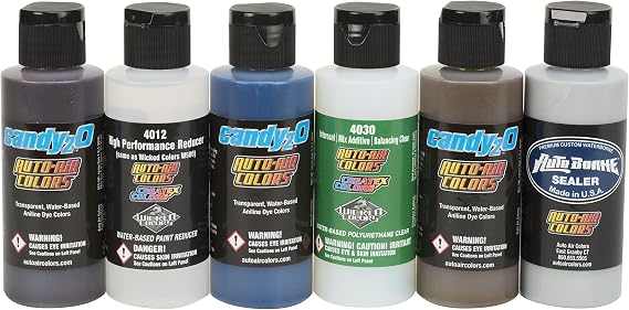 Createx Colors 4682-01 candy2o Hobby Set, 2 oz