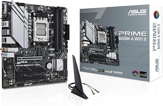 ASUS PRIME B650M-A WIFI II AMD B650 Socket AM5 micro ATX