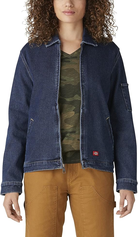 Dickies womens Warming Temp-iq Flex Denim Eisenhower Jacket