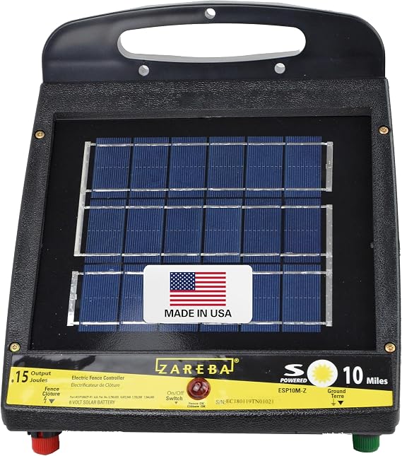 Zareba 10 Mile Solar Powered Low Impedance Electric Fence Charger