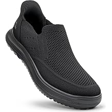 ODCKOI Slip On Trainers Men, Hands-Free Lace-Up Design, Comfortable Walking Running Gym Shoes