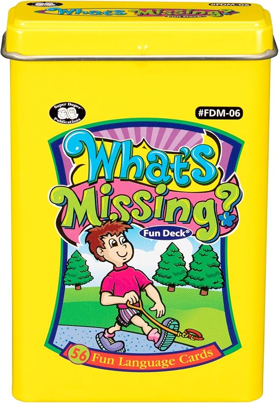 Super Duper Publications | What's Missing? Problem Solving Fun Deck Flash Cards | Educational Learning Resource for Children
