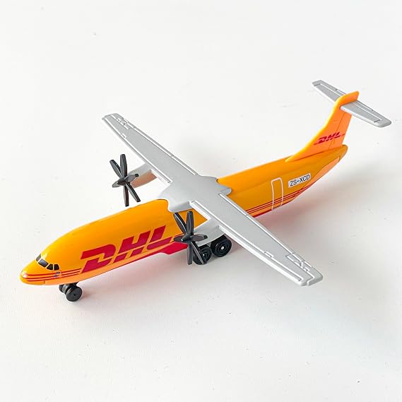 Die-Cast Propeller DHL Airplane Model Alloy Plane with Rolling Wheels Miniature Aircraft Collectors & Aviation Enthusiasts