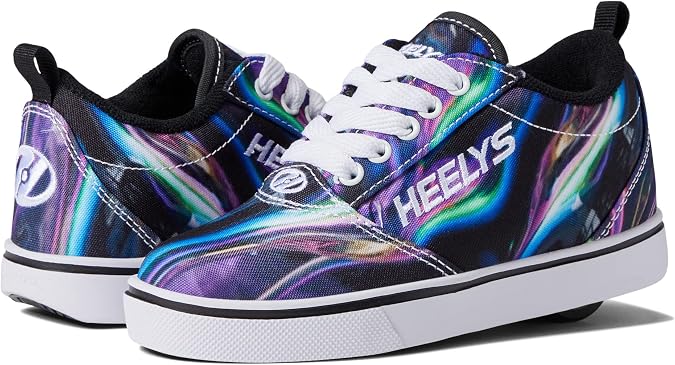 HEELYS Girl's Pro 20 Prints Sneakers (Little Kid/Big Kid/Adult) Black/Multi/Galaxy 6 Big Kid (Women's 7) M