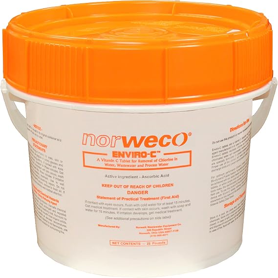 Norweco 10lb. Enviro-C Ascorbic Acid Dechlorination Tablets