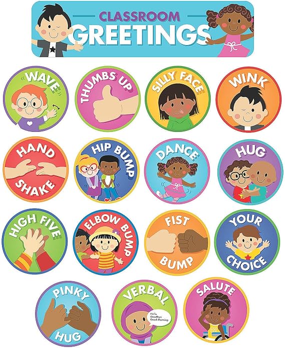 Fun Express Classroom Greetings with Sign - Educational - 16 Pieces