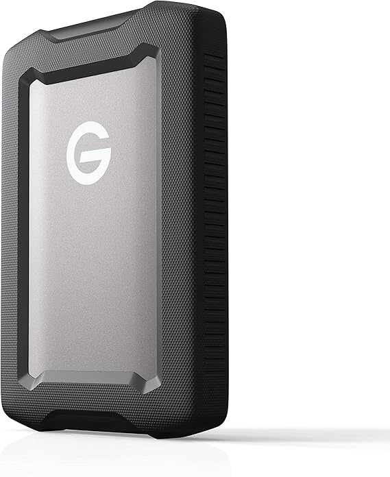 SanDisk Professional G-Drive Mobile Hard Disk ArmorATD Terrain Hard Disk (5TB, USB-C™ Ready, 140MB/s, Water and Dust Resistant for Mac and Windows) Gray/Black