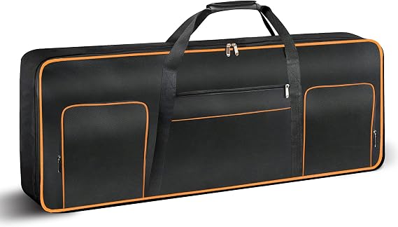 Ruibo 61 Key Keyboard Gig Bag Case,Portable Durable Keyboard Piano Waterproof 600D Oxford Cloth with 10mm Cotton Padded Case Gig Bag 40"x16"x6"
