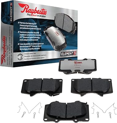 Raybestos Premium Raybestos Element3 Replacement Rear Metallic Disc Brake Pad Set for Select Isuzu AmigoPickupTrooper Model Years PGD398M