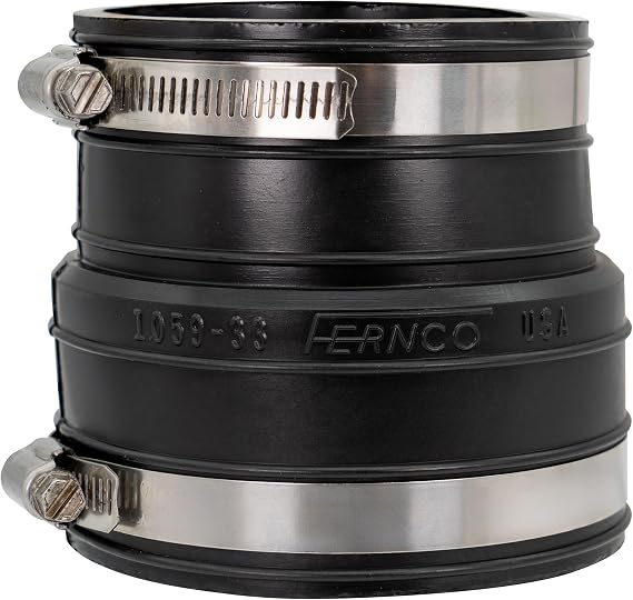 Fernco 3 In. Flexible PVC Coupling - 1 Each