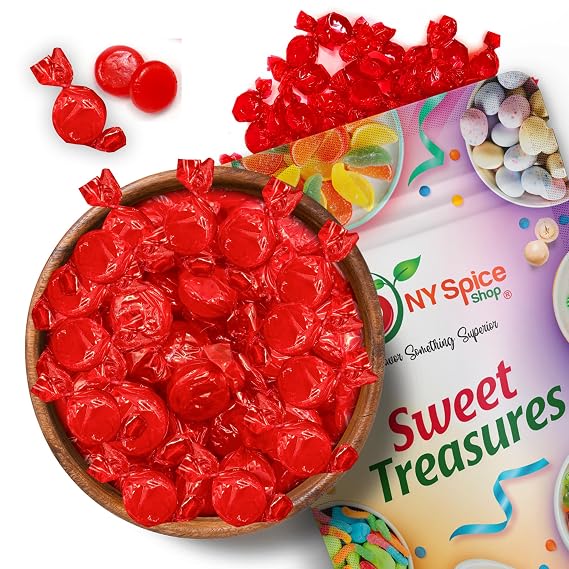 NY Spice Shop Cinnamon Sugar Free Candy - 1 Pound Cinnamons Discs Hard Candy - Hard Candy Sugar Free - Red Hots Cinnamon Candies Disks