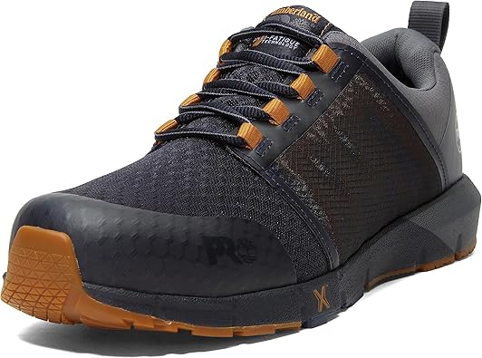 Timberland PRO Men's Radius Composite Safety Toe Industrial Athletic Work Shoe, Navy/Charcoal, 7M