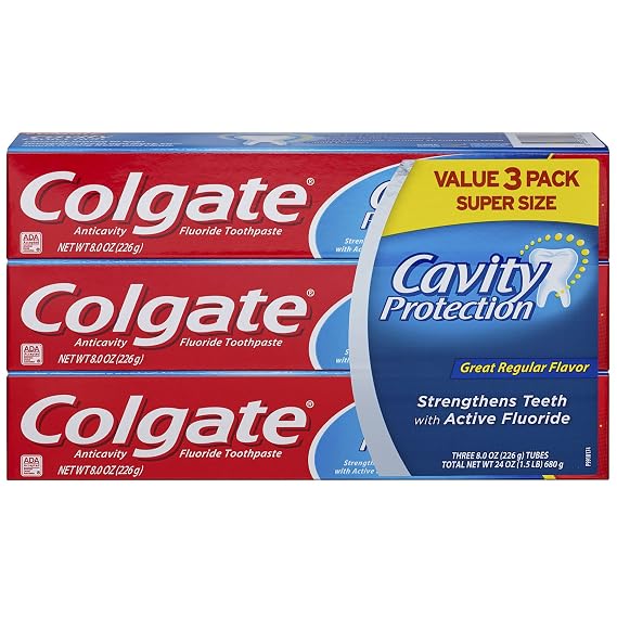 Colgate Cavity Protection Toothpaste, 8 Ounce - 3 pk