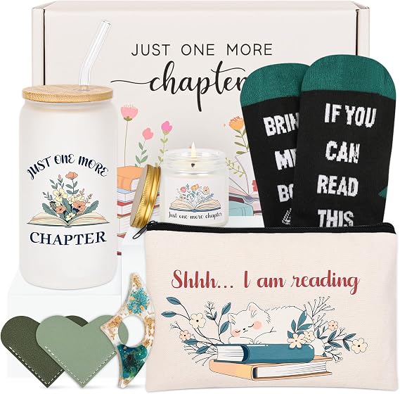 Bayelove Book Lovers Gifts for Women, Bookish Gift for Readers, Bookworms, Librarians, Mothers Day, Birthday Christmas Gift for Book Lovers Women Girl Friend (Green)