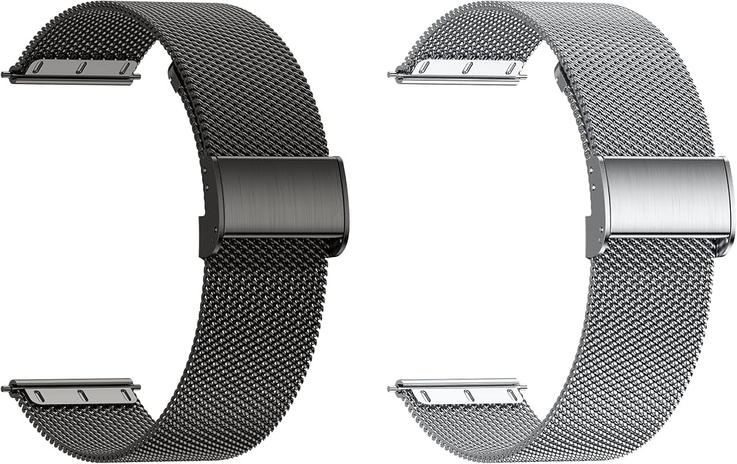 Popglory 22mm Smart Watch Bands P66 Smart Watches, Adjustable Replacement Smartwatch Straps, Quick Release Watch Straps Wristband Accessories for Men and Women