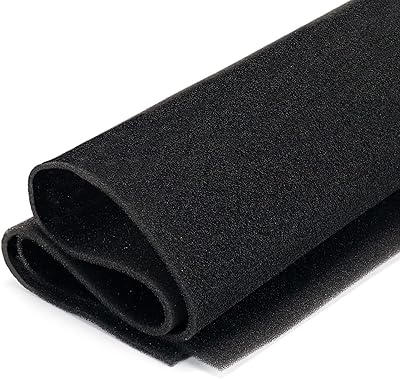 Cut to Fit Foam Pad Pre Filter, Air Purifiers Filter Replacement, Compatible with Most Air Conditioner, Trash Cans, Dehumidifier, 39 x 16 inch, 1 Pack