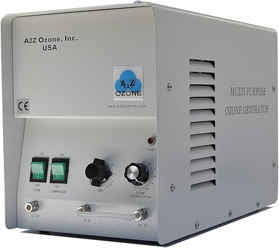 A2Z | MP 8000 Ozone Generator | Optional Oxygen | up to 8G/H | Suitable for Ponds, Wells, Up to 8000mg/hr, Optional Oxygen Hook-up, Light-weight, Portable