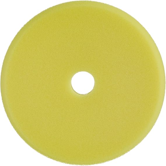 SONAX Yellow Dual Action Polishing Pad | Medium Cut Foam Pad for Perfecting Paint & Swirl Removal | Ventilated Design Prevents Overheating | Ideal for Use with rotary & DA polisher | 493341 | 5.5 Inch