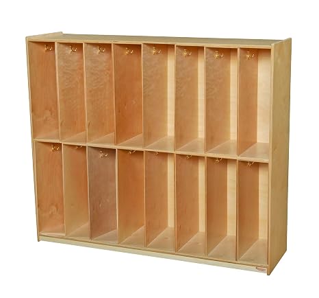 Wood Designs 51216 Sixteen Section Locker, 49" H X 58" W X 15" D
