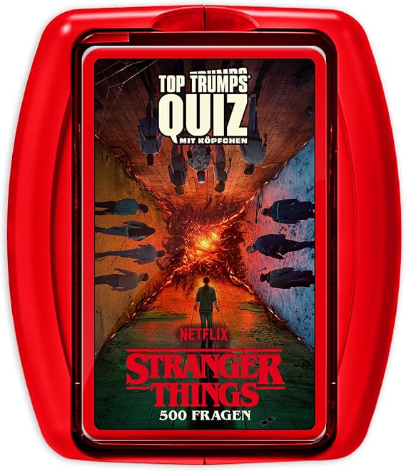 Top Trumps Quiz Stranger Things Edition - Quiz Card Game for Stranger Things Fans! - Items and Merchandising for Fans - Card Game for 2+ Players Ages 15+ German