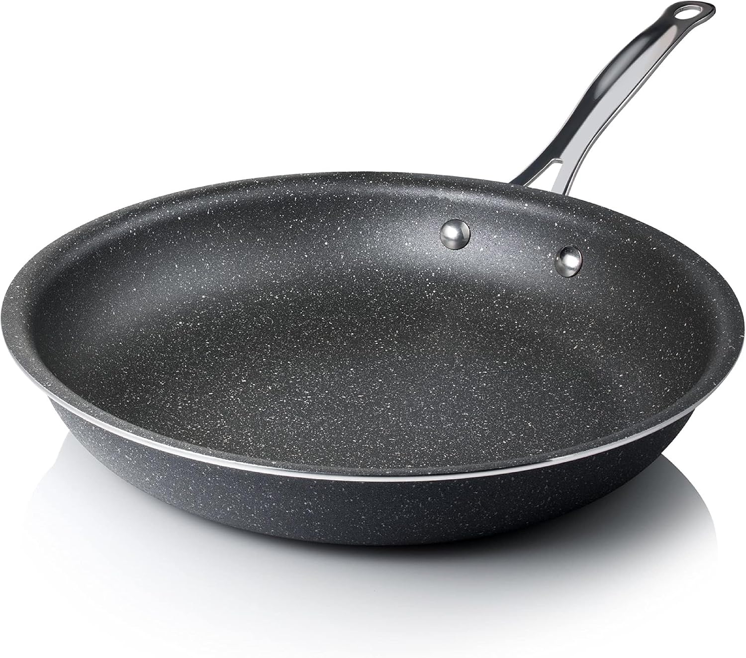 28cm - GRANITE ROCK Non-stick, No-warp, Mineral-enforced Frying Pans PFOA and PFTE-Free As Seen On TV 28cm