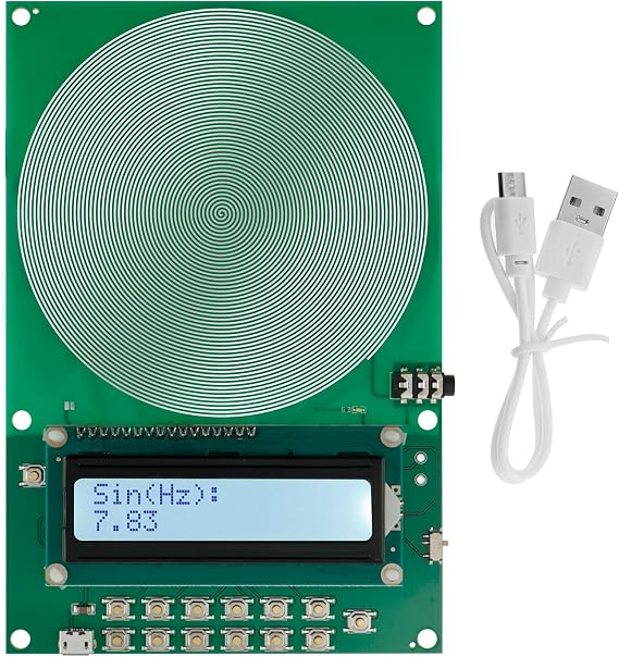 Schumann Waves Resonance Generator, 0.01Hz to 30000Hz Adjustable Sine Wave Resonance Generator, 7.83Hz Ultra Low Frequency Device, Portable Signal Device for Relaxation Sleep