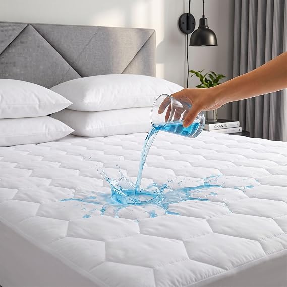 Softhour Queen Mattress Protector, Quilted Waterproof Mattress Protector
