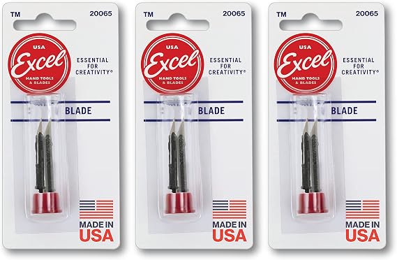 Excel Blades #65 Retractable Pen Knife Replacement Blades, 4-Pack
